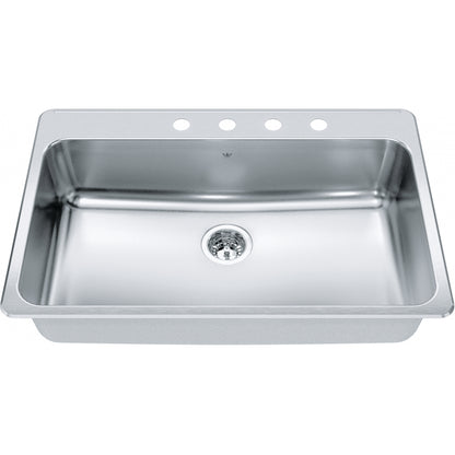 KINDRED Steel Queen Drop In Sink QSLA2233-8-3