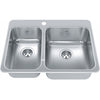 KINDRED Steel Queen Drop In Sink QCLA2027L-8-1