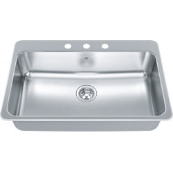 KINDRED Steel Queen Drop In Sink QSLA2031-8-3