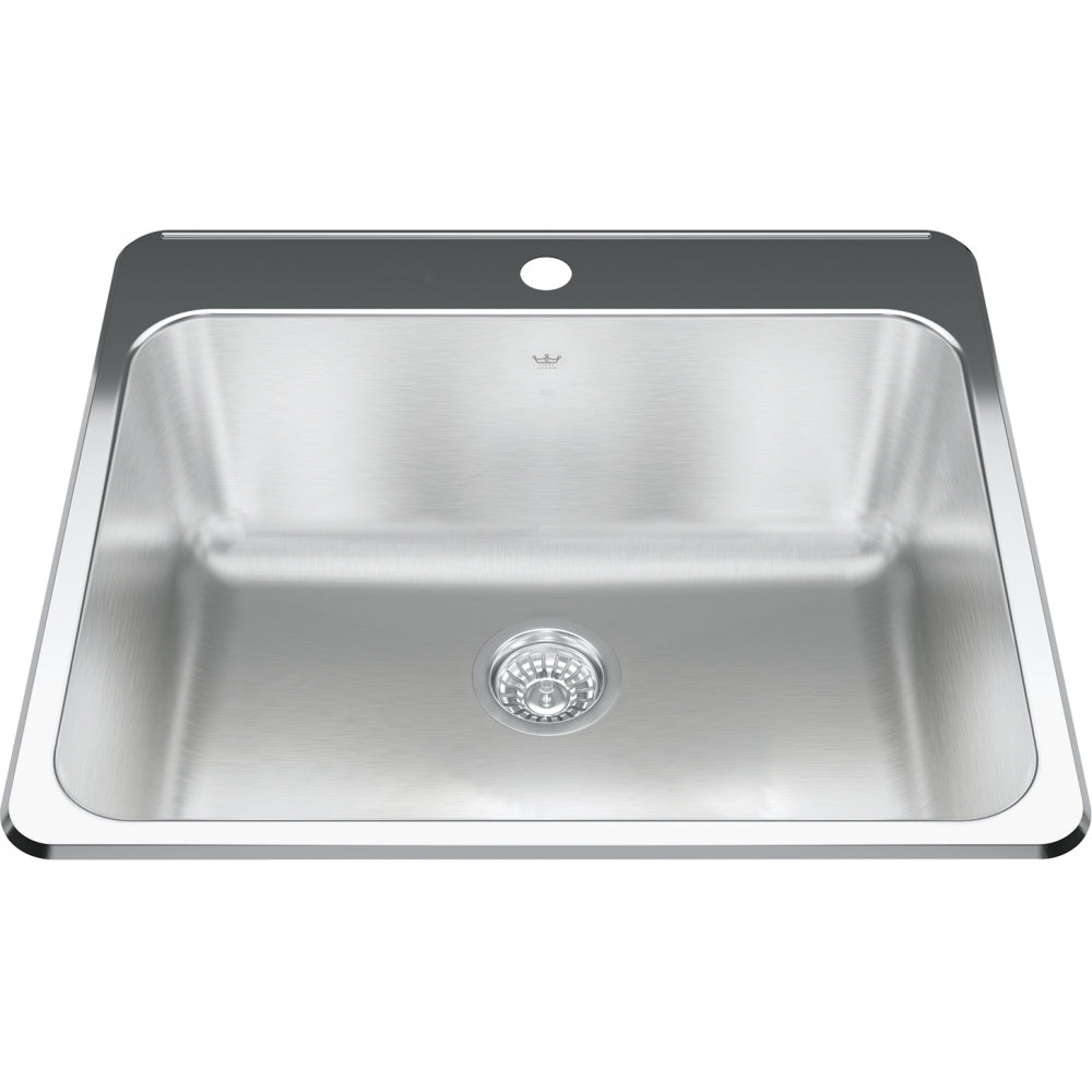 KINDRED Steel Queen Drop In Sink QSLA2225-10-3