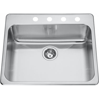 KINDRED Steel Queen Drop In Sink QSLA2225-10-3