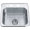 KINDRED Steel Queen Drop In Sink -  QSL1515-6-1
