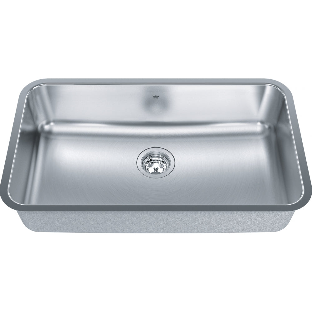 KINDRED Steel Queen Undermount Sink QSUA1831-8