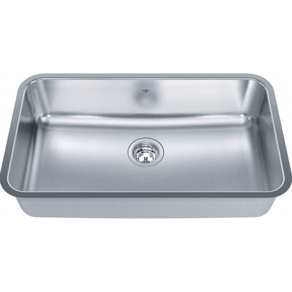 KINDRED Steel Queen Undermount Sink QSUA1831-8