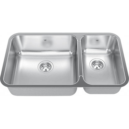 KINDRED Steel Queen Undermount Sink QCUA1831R-8
