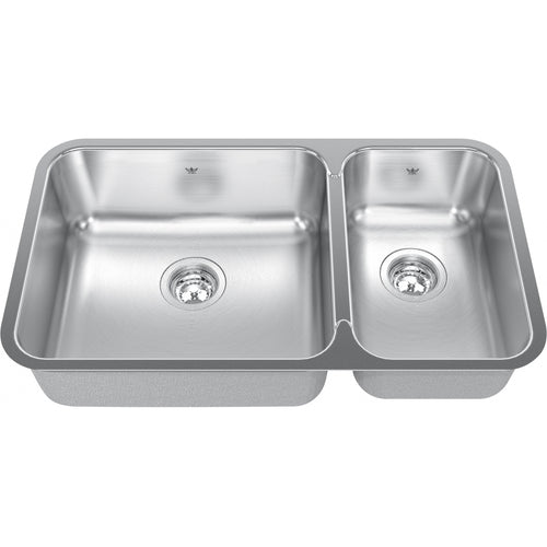 KINDRED Steel Queen Undermount Sink QCUA1831R-8