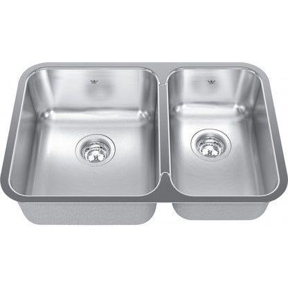 KINDRED Steel Queen Undermount Sink QCUA1827R-8