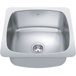 KINDRED Steel Queen Undermount Sink QSU1820-10