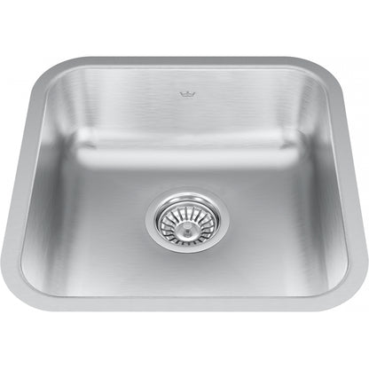 KINDRED Steel Queen Undermount Sink QSUA1816-8