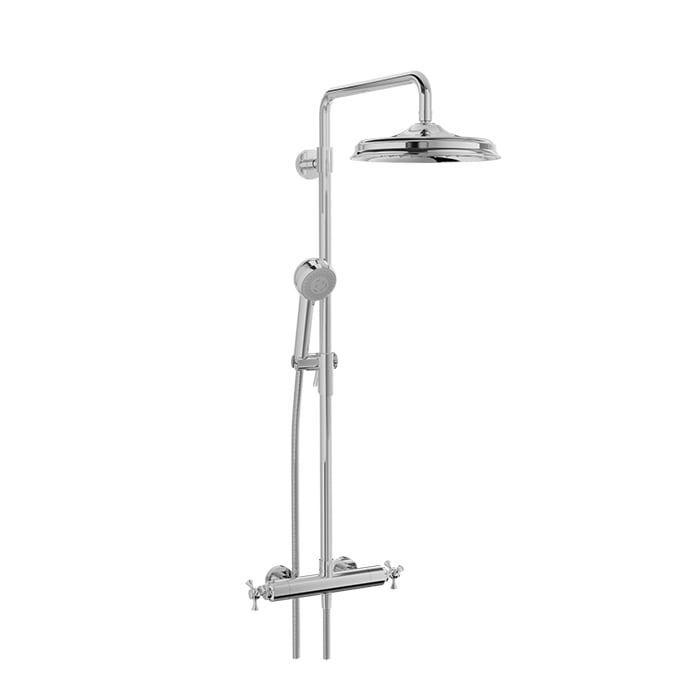 Baril Complete thermostatic shower kit on column