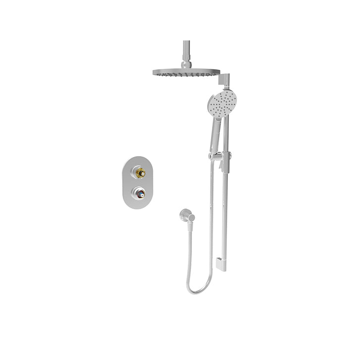 Baril Complete pressure-balanced shower kit (handle options)