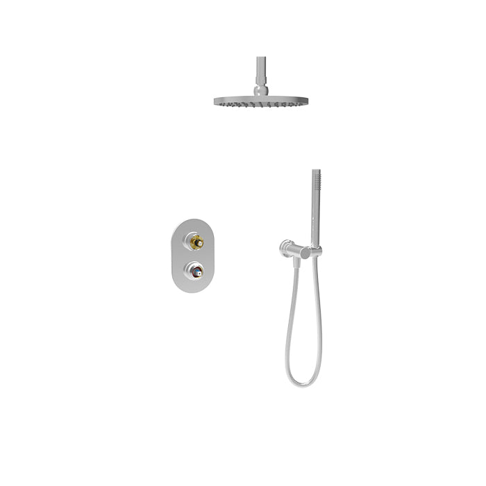 Baril Complete pressure-balanced shower kit (handle options)