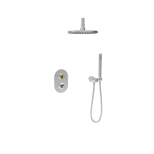 Baril Complete pressure-balanced shower kit (handle options)