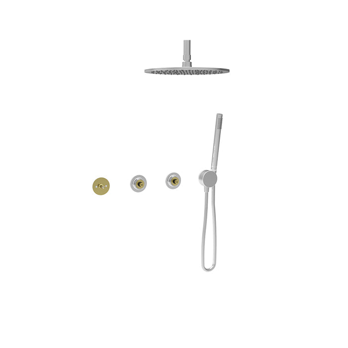Baril Complete thermostatic shower kit (handle options)