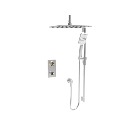 Baril Complete thermostatic pressure-balanced shower kit (handle options)