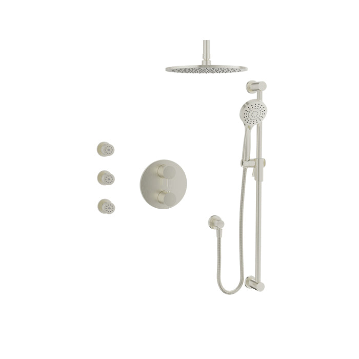 Baril Complete thermostatic pressure-balanced shower kit