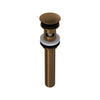 Lavatory Push Drain With Overflow - English Bronze | Model Number: 5447EB
