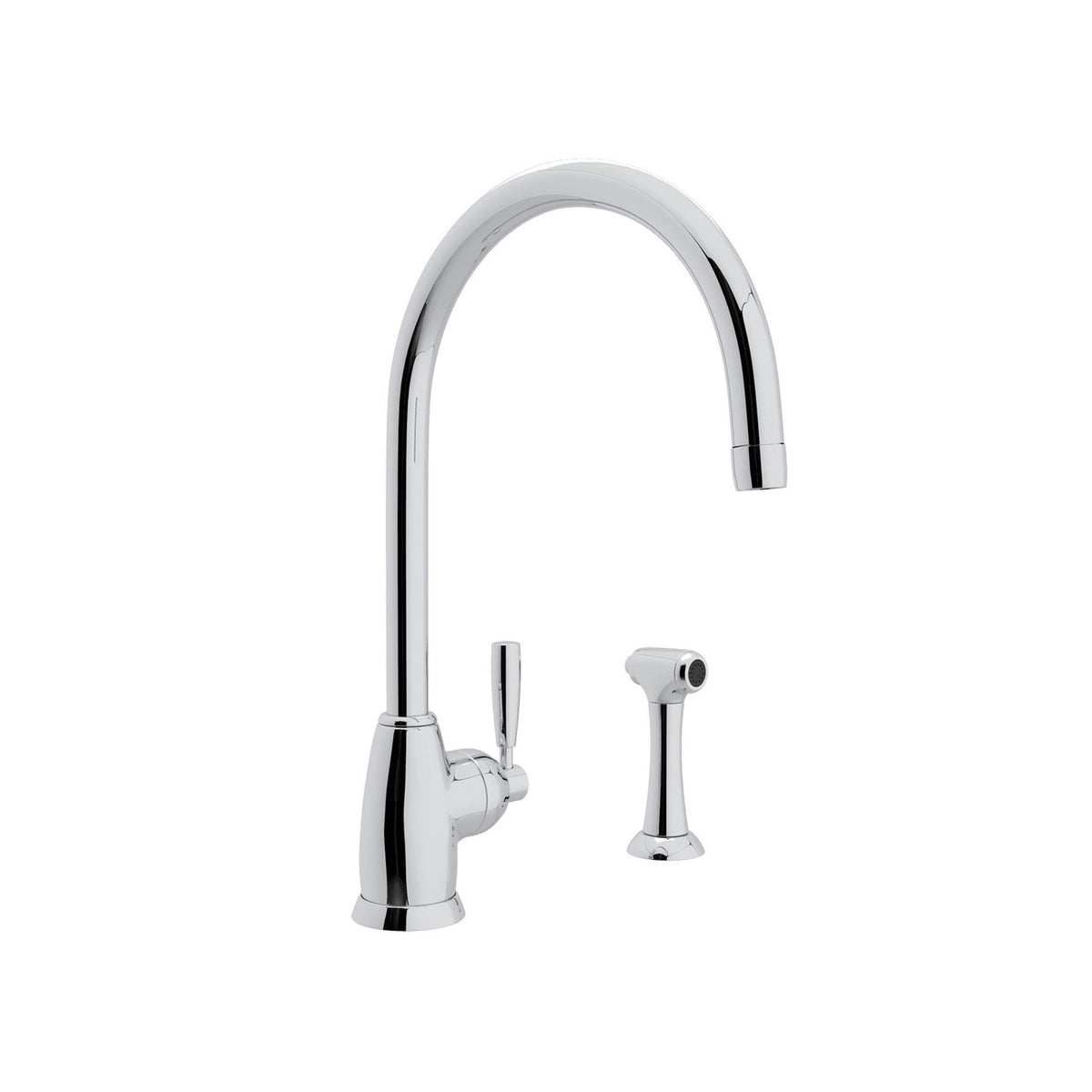 Holborn™ Kitchen Faucet With Side Spray - Polished Chrome | Model Number: U.4846LS-APC-2