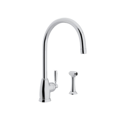 Holborn™ Kitchen Faucet With Side Spray - Polished Chrome | Model Number: U.4846LS-APC-2