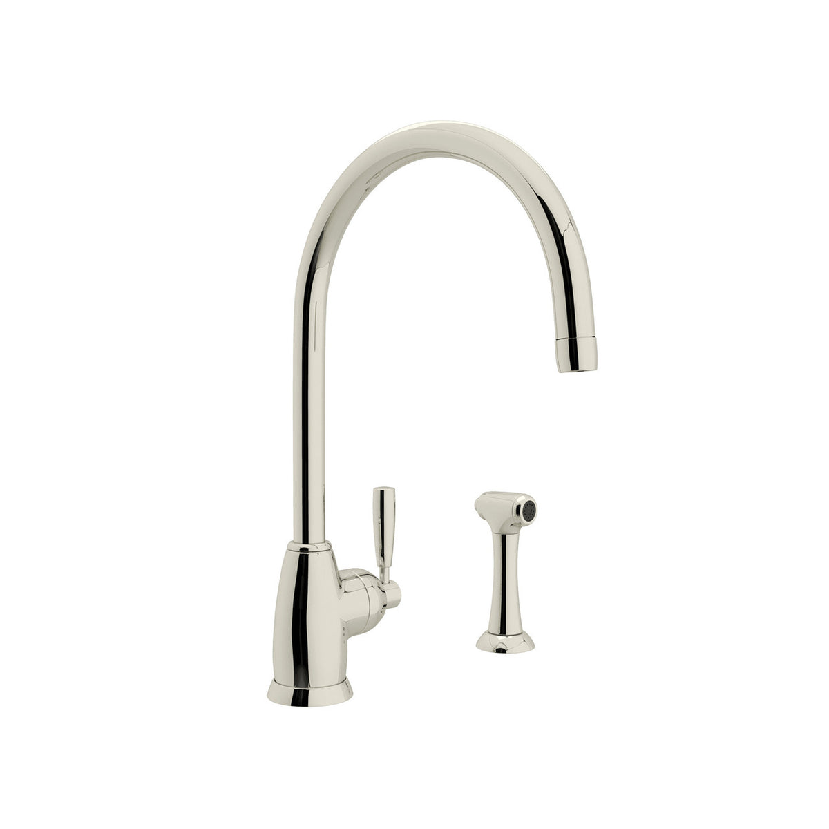 Holborn™ Kitchen Faucet With Side Spray - Polished Nickel | Model Number: U.4846LS-PN-2