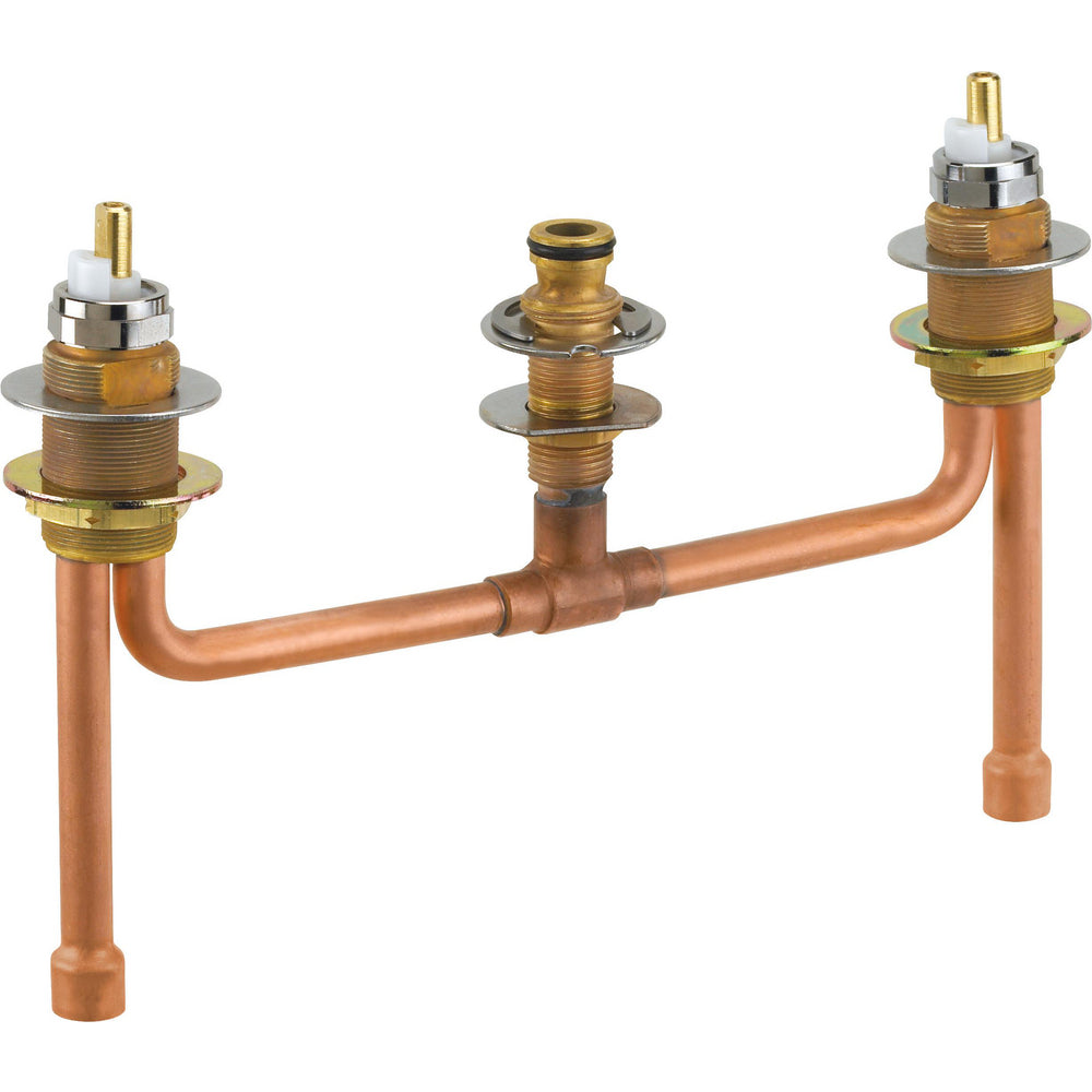Builder Series Fixed 10-Inch Roman Tub Rough-In Kit - Chrome