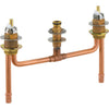 Builder Series Fixed 10-Inch Roman Tub Rough-In Kit, PEX - Chrome