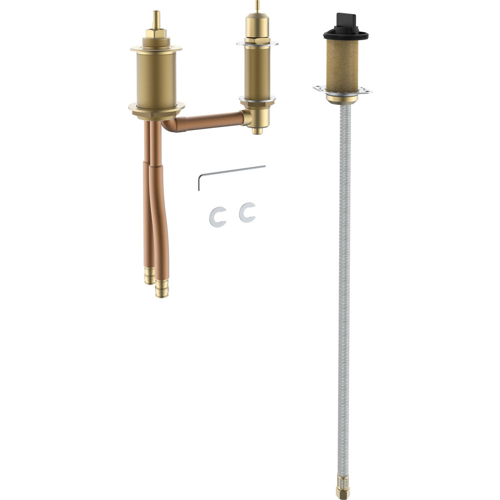 Rough Ins 3 Hole Roman Tub With Hand Shower Flxed Mf Rough In - Chrome