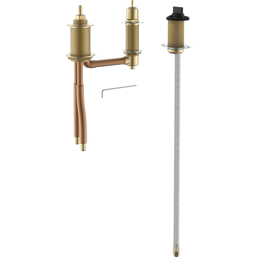 Rough Ins 3 Hole Roman Tub With Hand Shower Fixed Px Rough In - Chrome