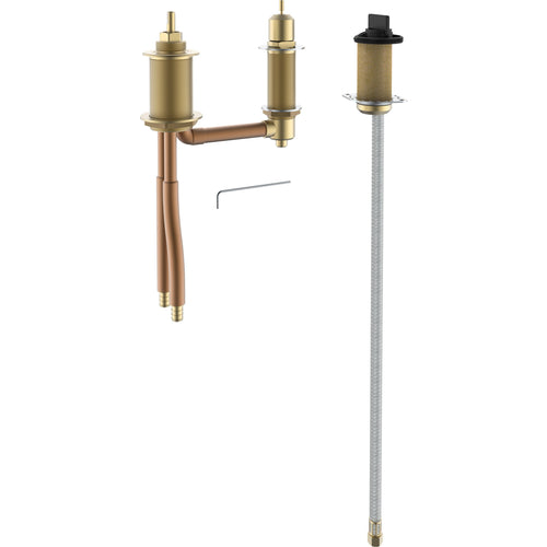 Rough Ins 3 Hole Roman Tub With Hand Shower Fixed Px Rough In - Chrome