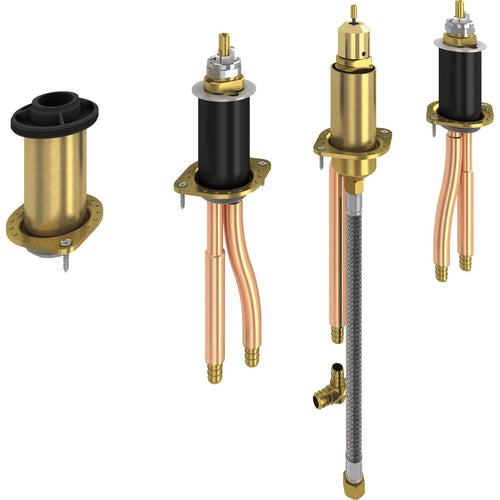 Delta Two Handle Flexible Mount with Hand Shower - PEX Crimp