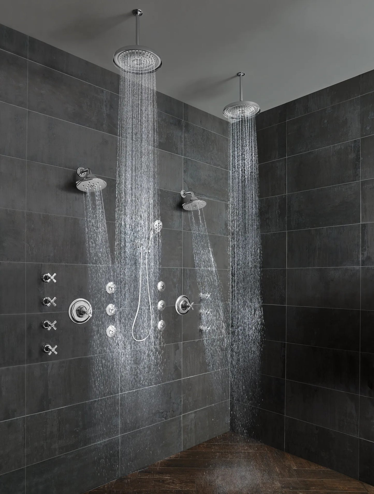 Essential Shower Series 11" Classic Round Single-Function Raincan Shower Head - 1.75 GPM lifestyle