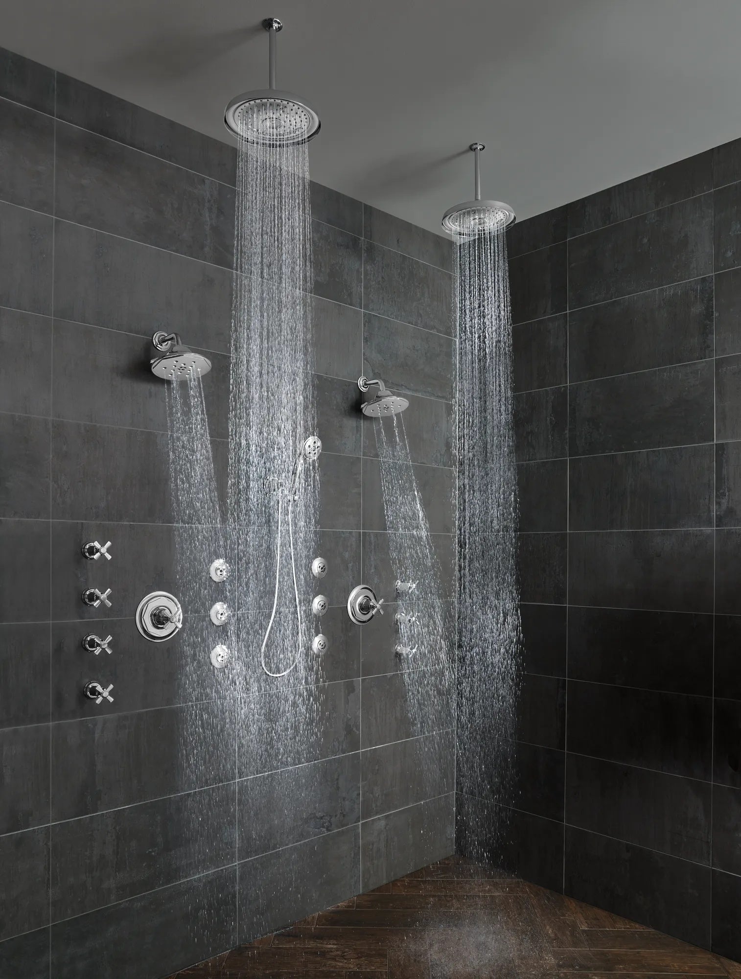 Essential Shower Series 11" Classic Round Single-Function Raincan Shower Head - 1.75 GPM lifestyle