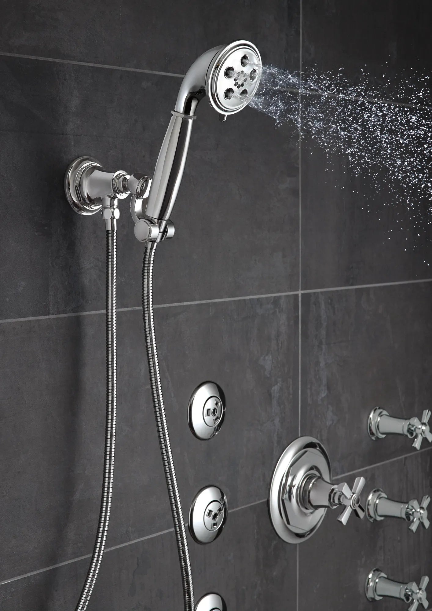 Rook WALL MOUNT HANDSHOWER WITH H2OKINETIC TECHNOLOGY lifestyle