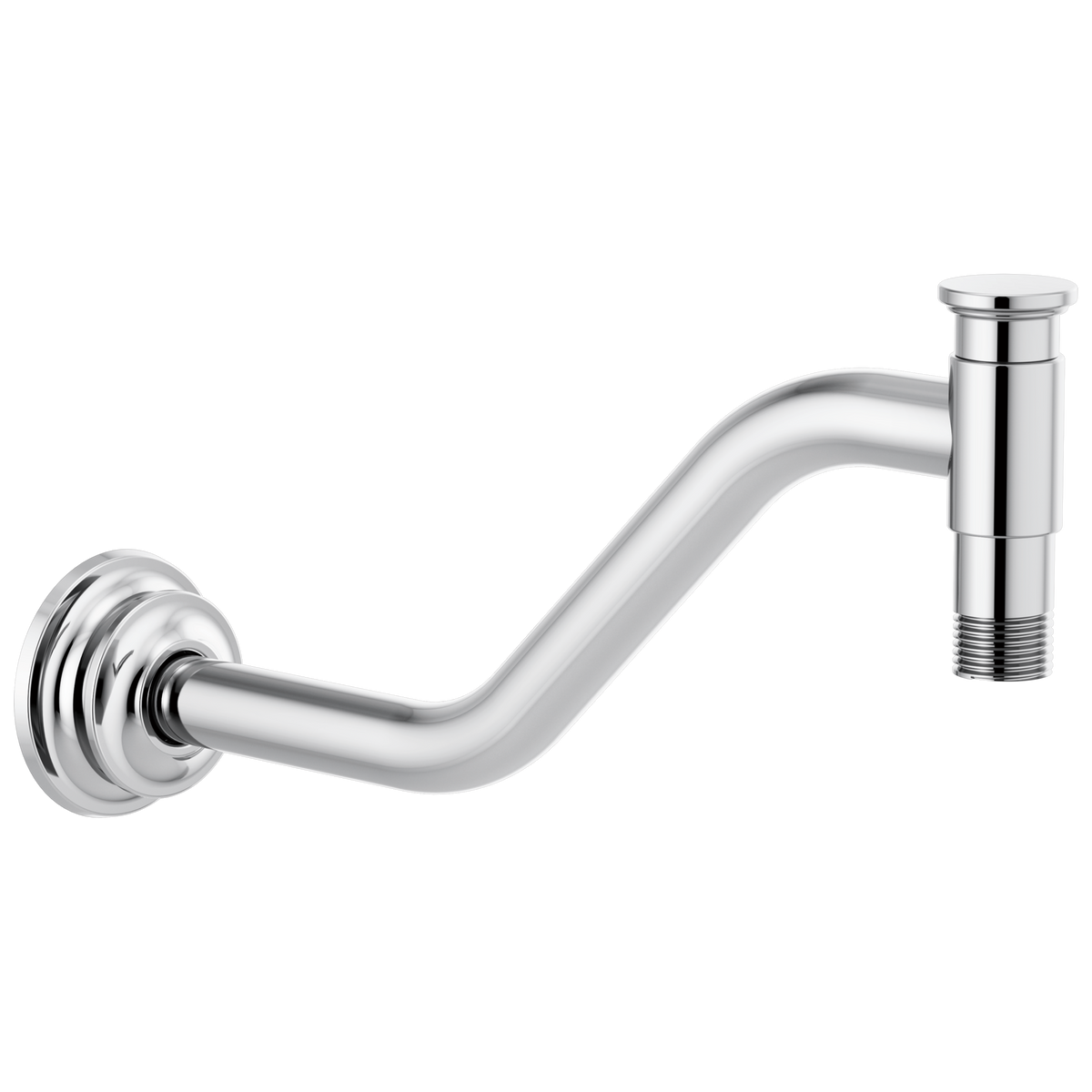 Invari 11" Angled Shower Arm And Flange - Polished Chrome