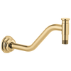 Invari 11" Angled Shower Arm And Flange - Brilliance® Polished Gold
