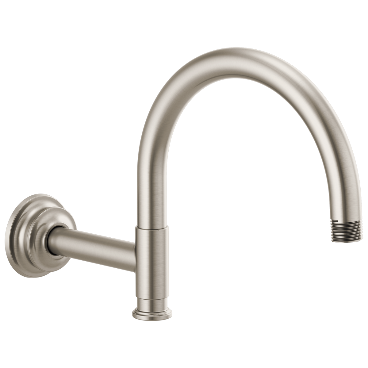 Invari 12 1/8" Arc Shower Arm And Flange - Brilliance® Luxe Nickel®