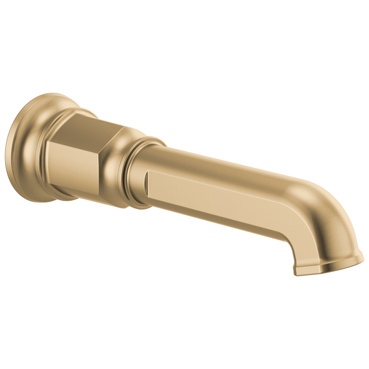 Invari Non-Diverter Tub Spout - Brilliance® Luxe Gold®