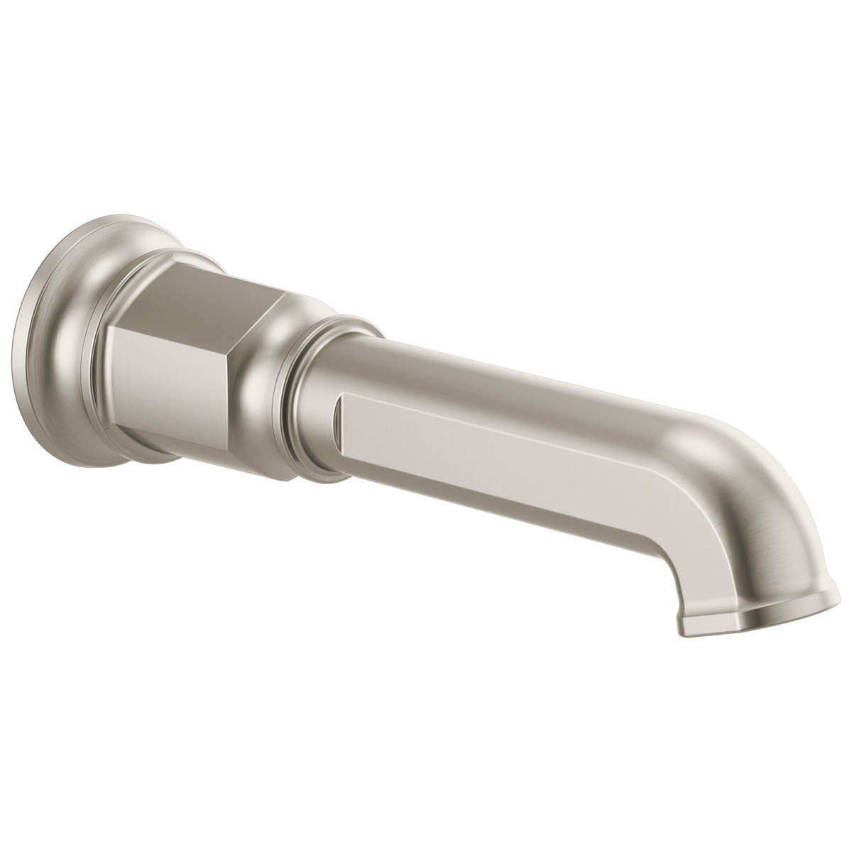 Invari Non-Diverter Tub Spout - Brilliance® Luxe Nickel®