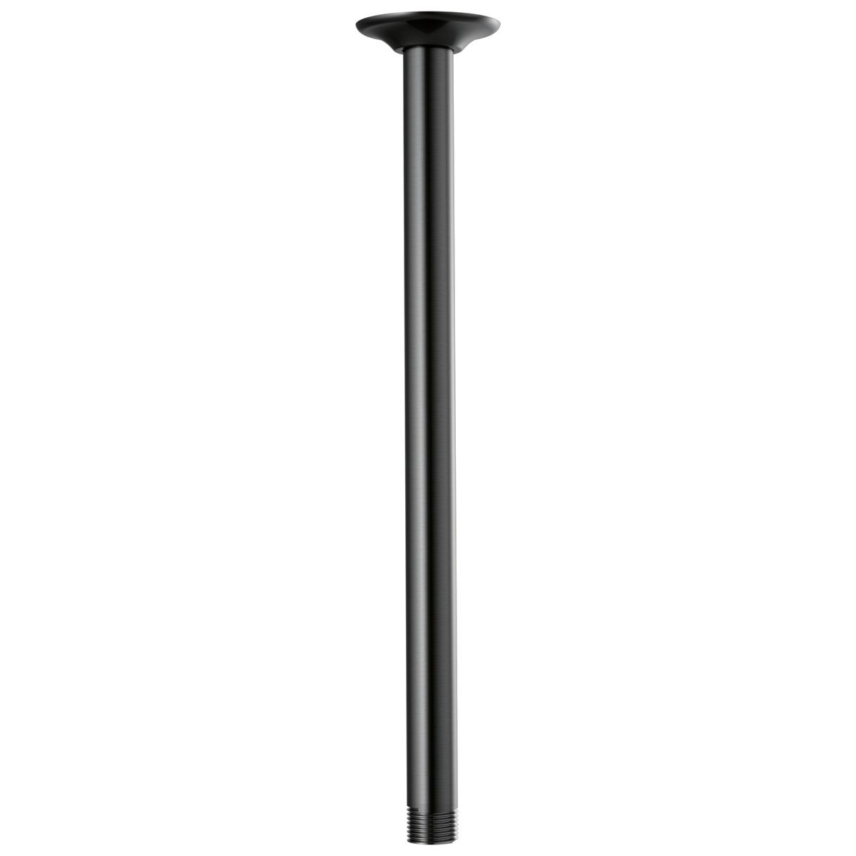 Essential Shower Series 14" Ceiling Mount Shower Arm And Round Flange - Matte Black