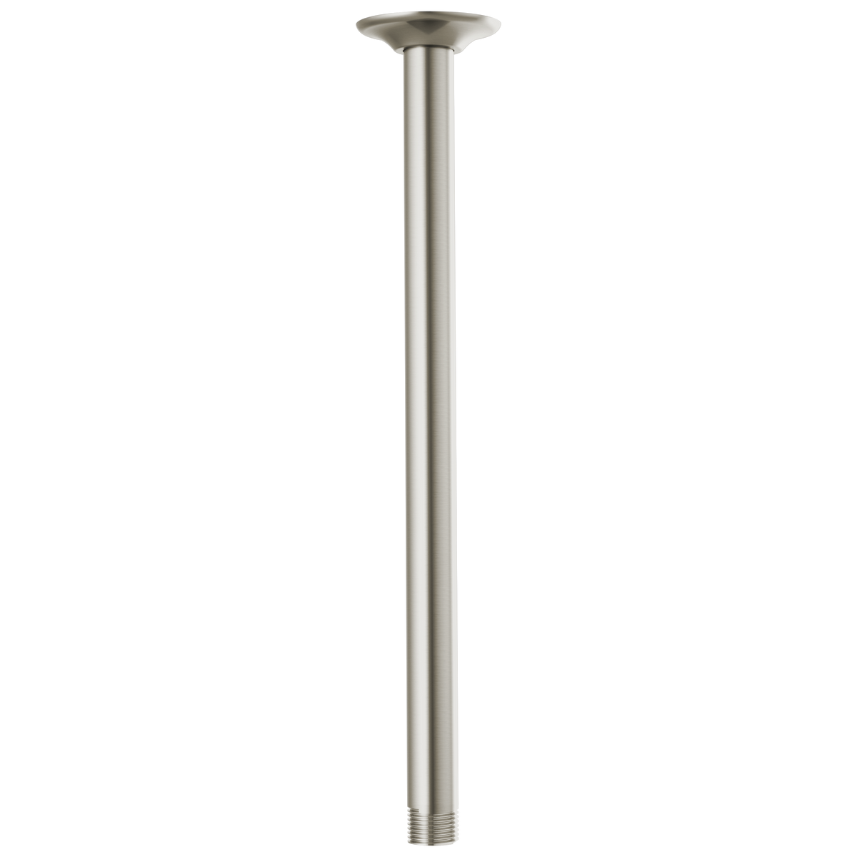 Essential Shower Series 14" Ceiling Mount Shower Arm And Round Flange - Brilliance® Luxe Nickel®