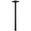 Essential Shower Series 14" Ceiling Mount Shower Arm And Square Flange - Matte Black