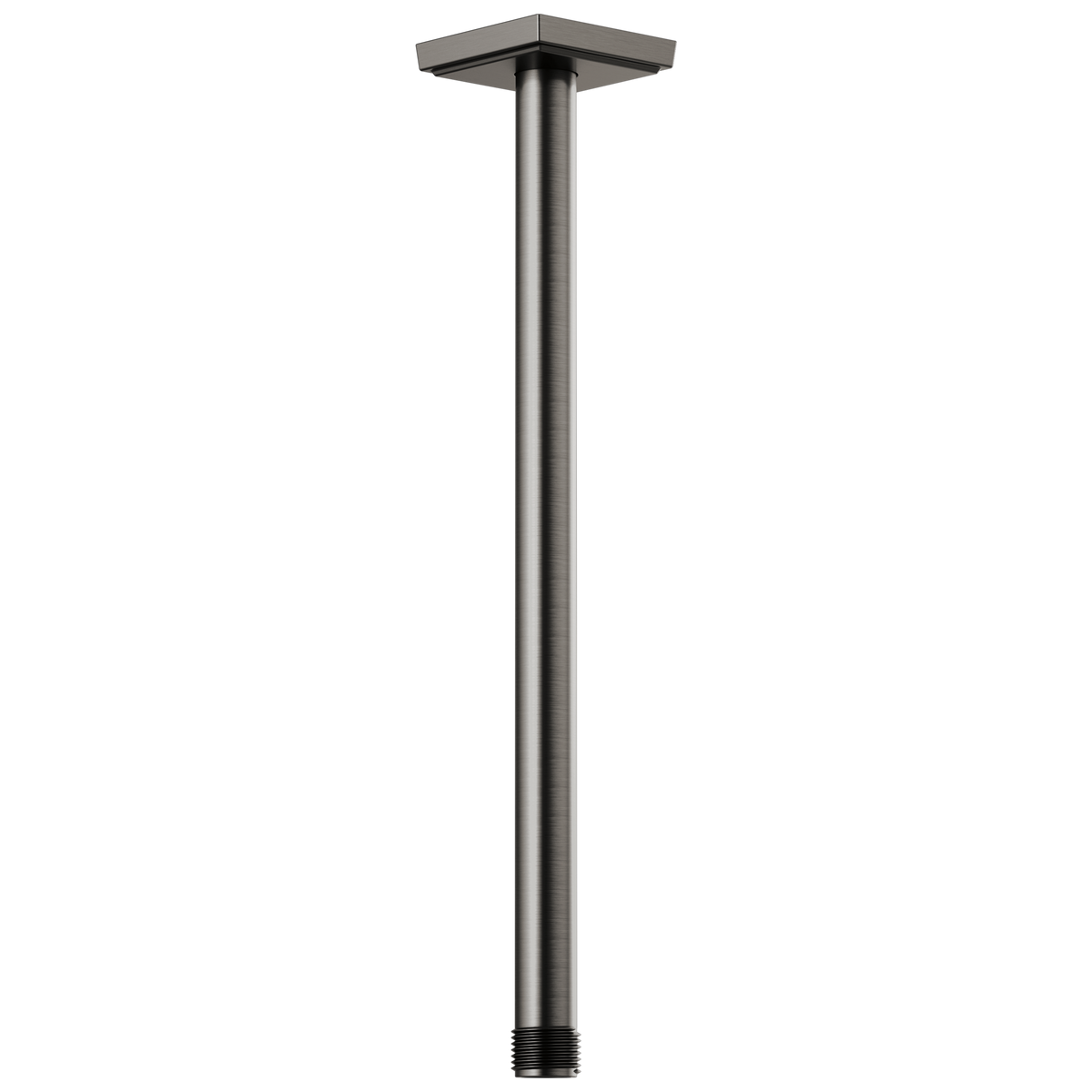 Essential Shower Series 14" Ceiling Mount Shower Arm And Square Flange - Brilliance® Luxe Steel®