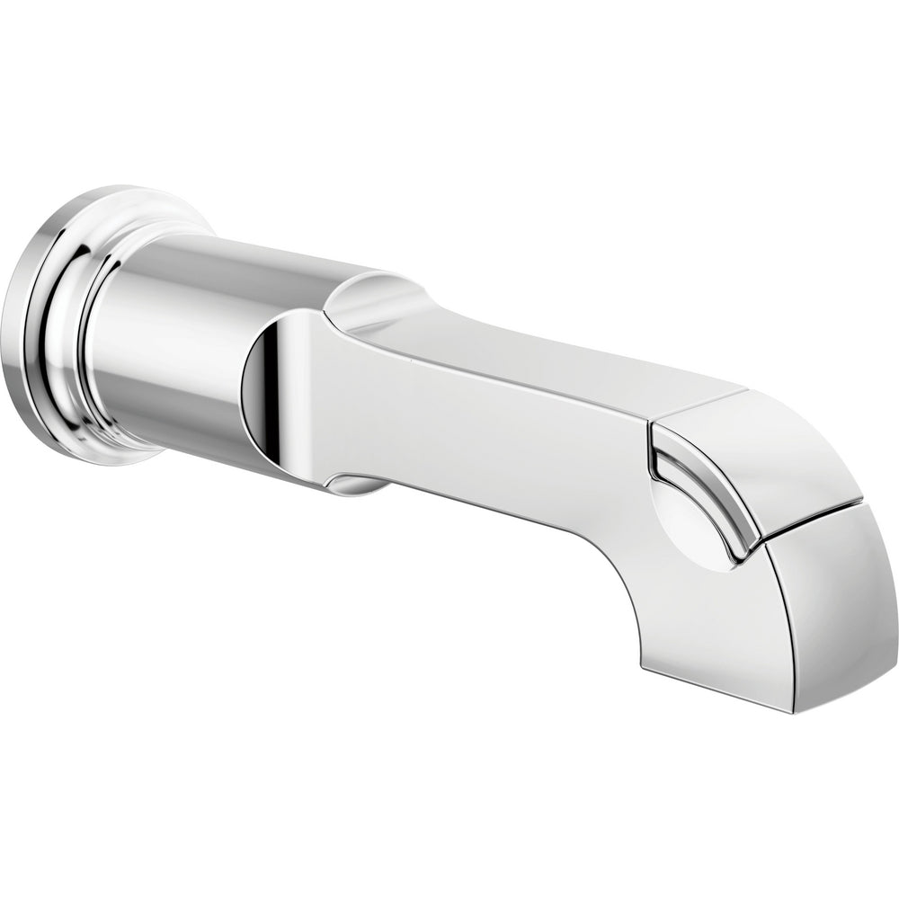 Tetra Diverter Tub Spout - Porcelain Chrome