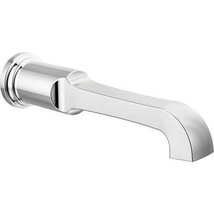 Tetra Non-diverter Tub Spout - Porcelain Chrome