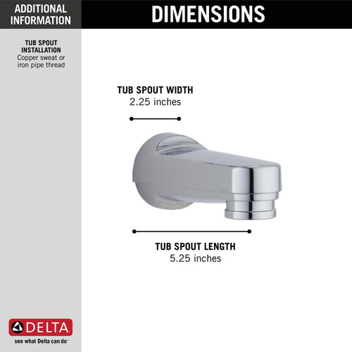 Delta Tub Spout - Pull-Down