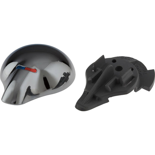 Temperature Knob & Cover for Single-Handle Jetted Shower - Chrome