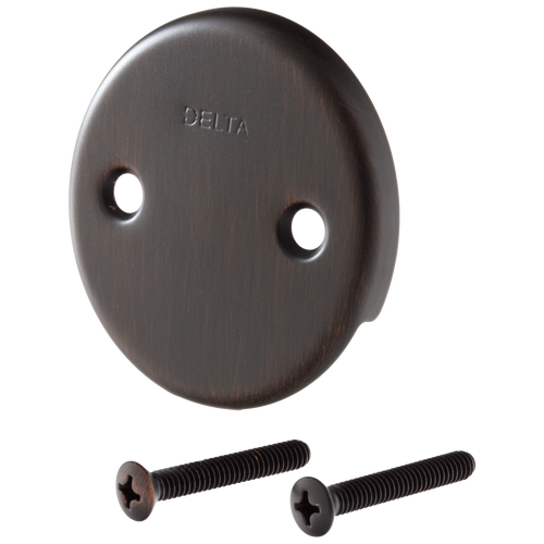 Delta Delta - Overflow Plate & Screws - No Trip Lever In Chrome