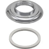 Victorian Widespread Faucet Base with Gasket, Chrome - Chrome
