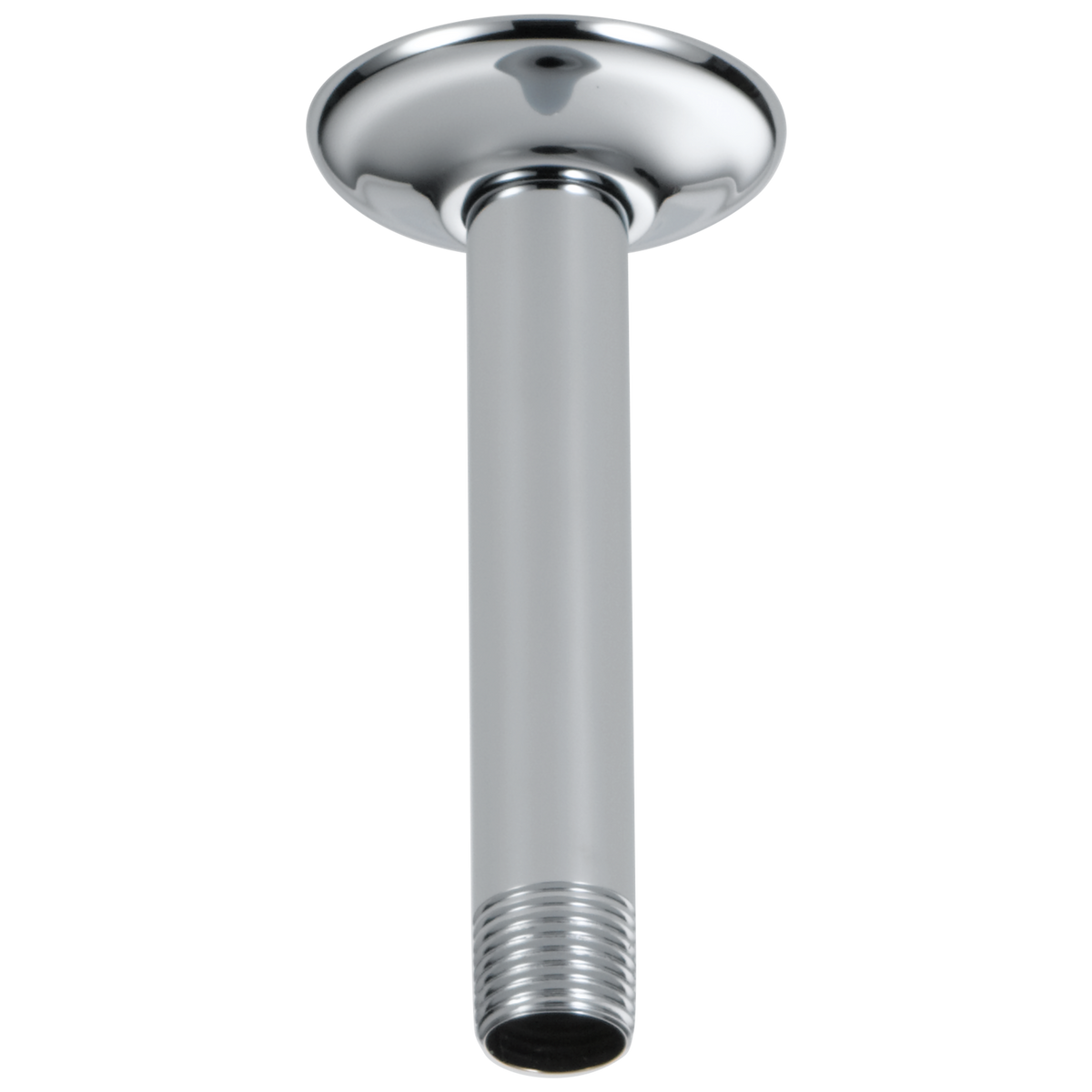 Essential Shower Series 6" Ceiling Mount Shower Arm And Round Flange - Polished Chrome