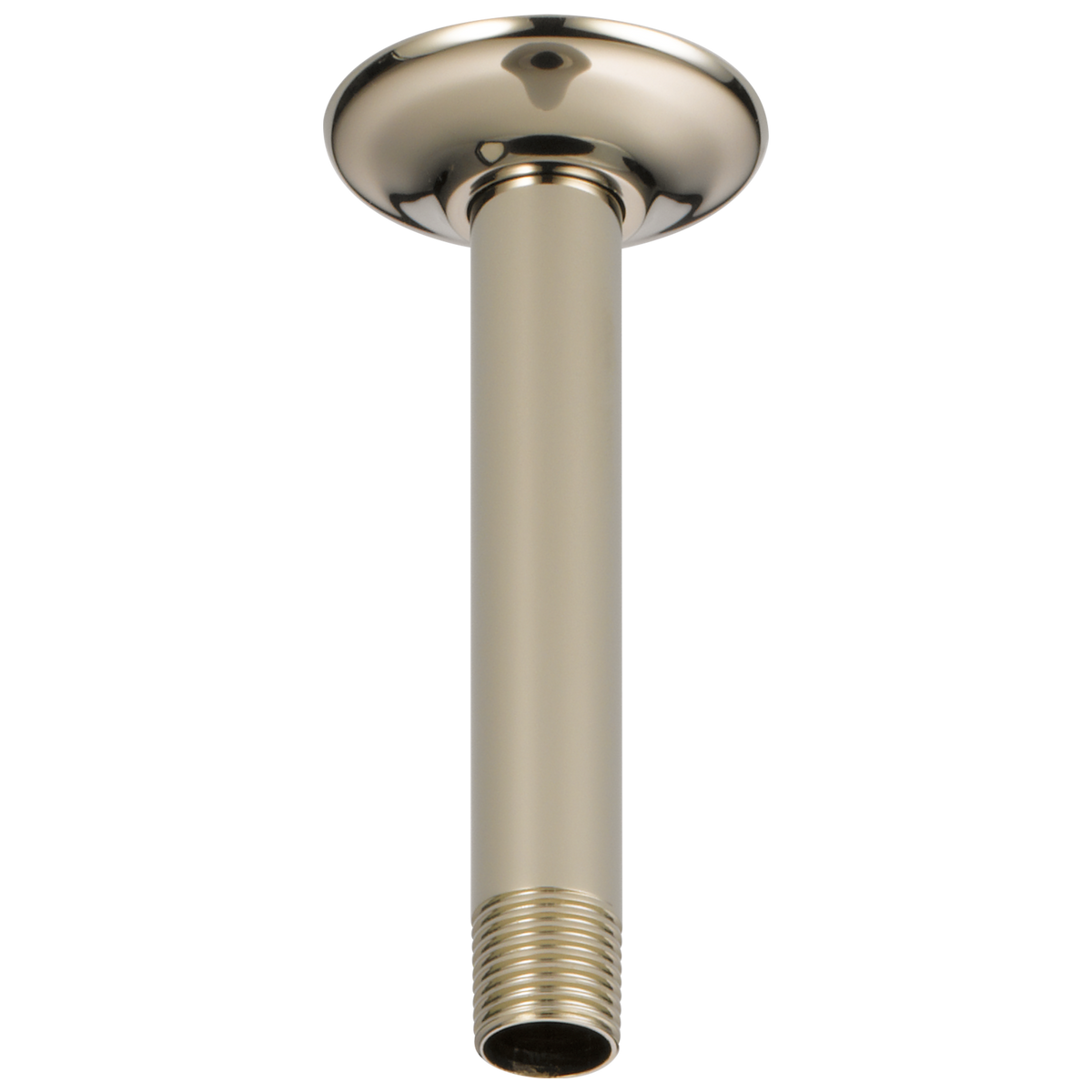 Essential Shower Series 6" Ceiling Mount Shower Arm And Round Flange - Brilliance® Polished Nickel